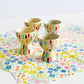 Egg cup ceramic dots
