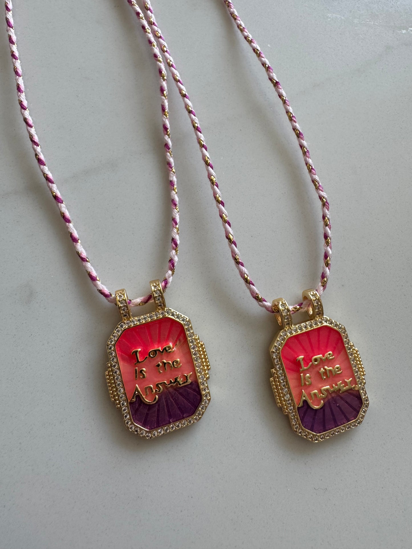Love is the answer necklace