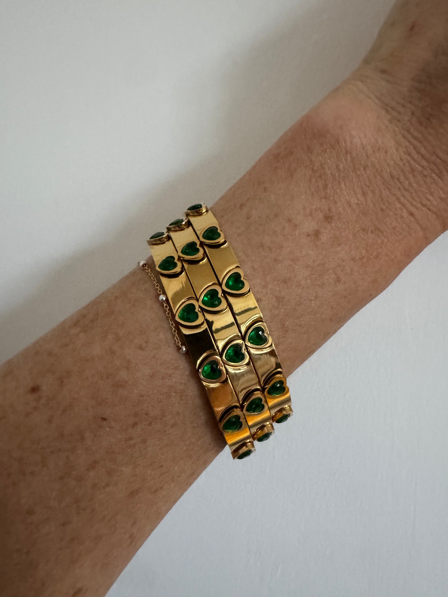 Sweetheart Green Bangle