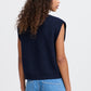 Navy Povoke Waistcoat