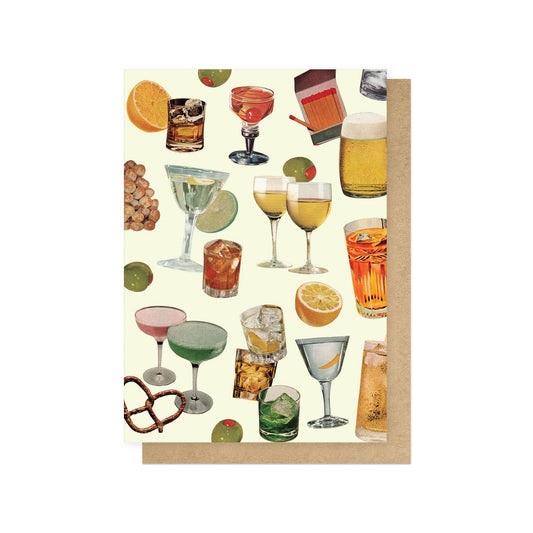 Bar Snacks Greetings Card