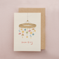 Hello New Baby Nursery Mobile Pregnancy Announcement Card