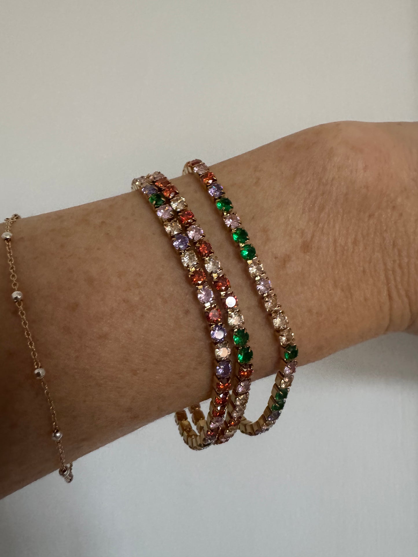 Rainbow Tennis Bracelet