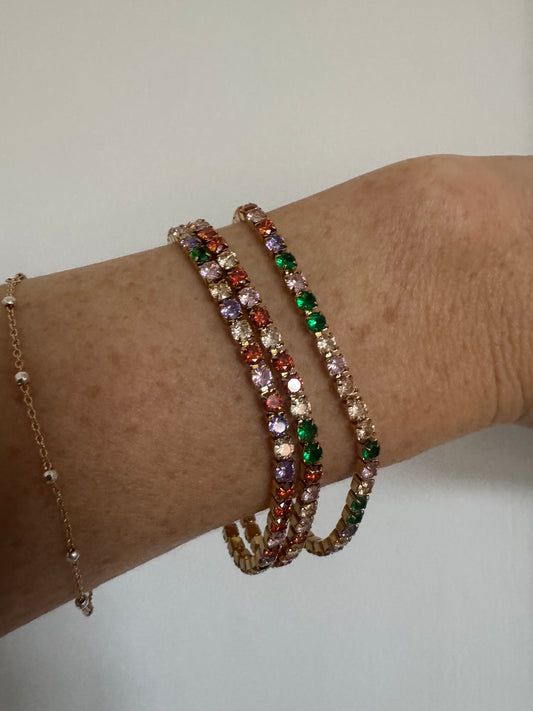 Rainbow Tennis Bracelet