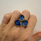 Cobalt Blue Crystal Ring