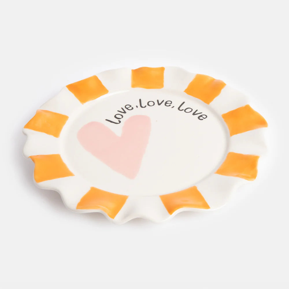 Love Love Love plate