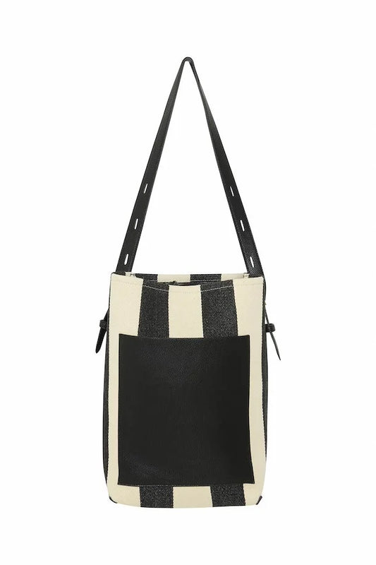 Black and White Bucket bag