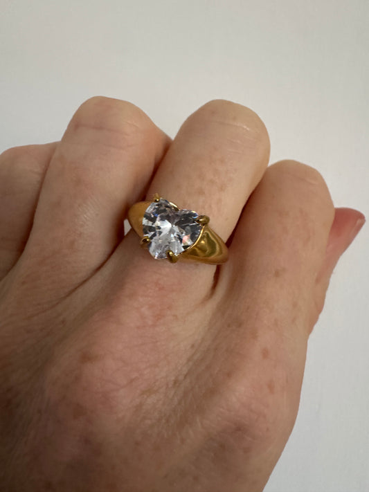 Gigi Gem Heart Ring