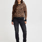 Leopard Print Knit Cardigan