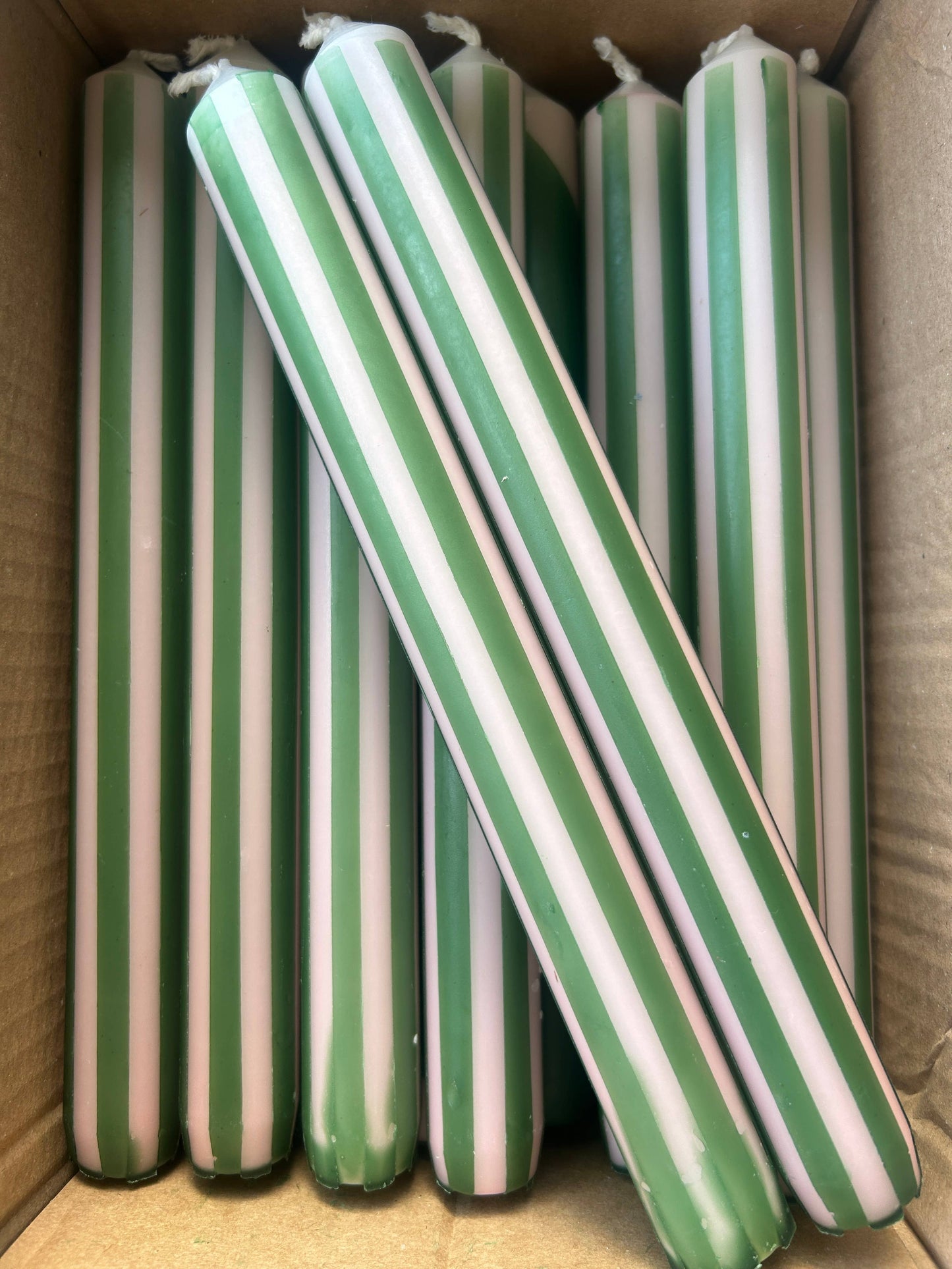 AUTUMN PINSTRIPES INDIVIDUAL : Apricot/rust red