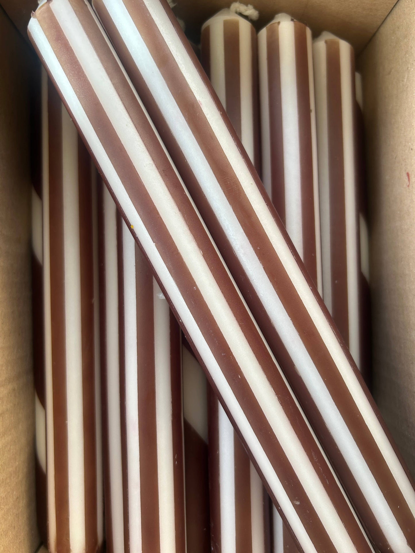 AUTUMN PINSTRIPES INDIVIDUAL : Apricot/rust red