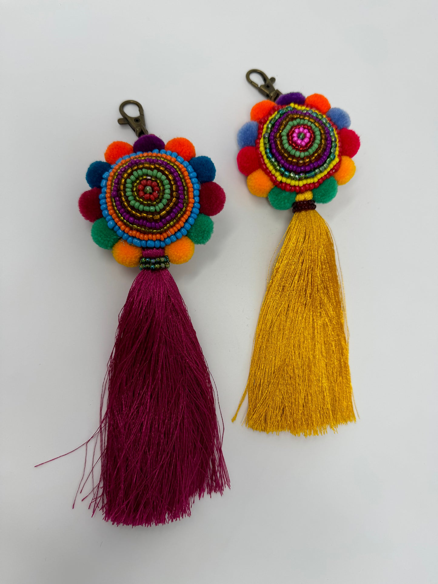 Tassel Beaded Keyring