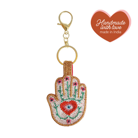 Beaded Keyring - Hand