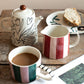 Teal/Lilac Stripe Large Mug