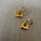 Heart Hoop earrings in gold
