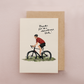 Cycling Father's Day Love Dad Travelling Adventures Card