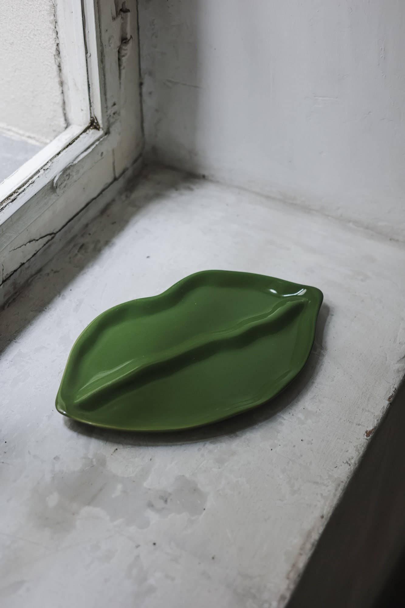 Lip plate, green