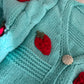 Strawberry knit cardigan