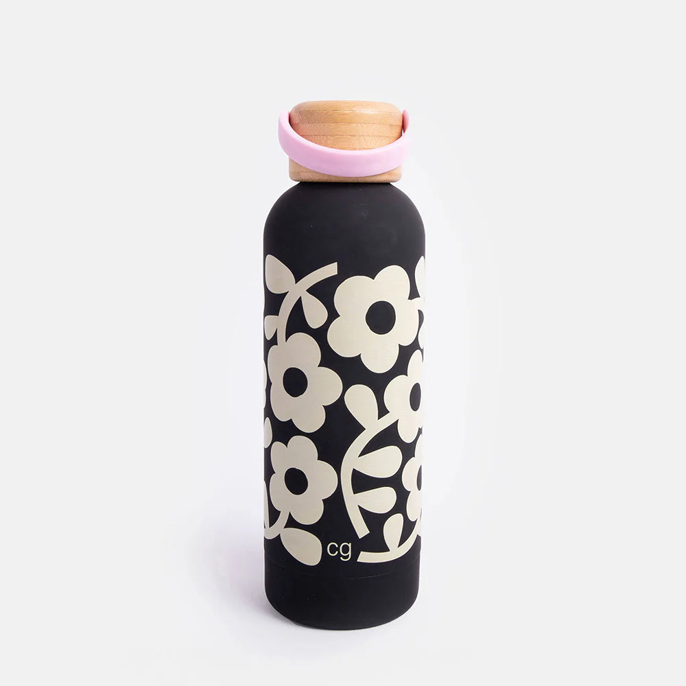 Mono Floral Metal Water Bottle