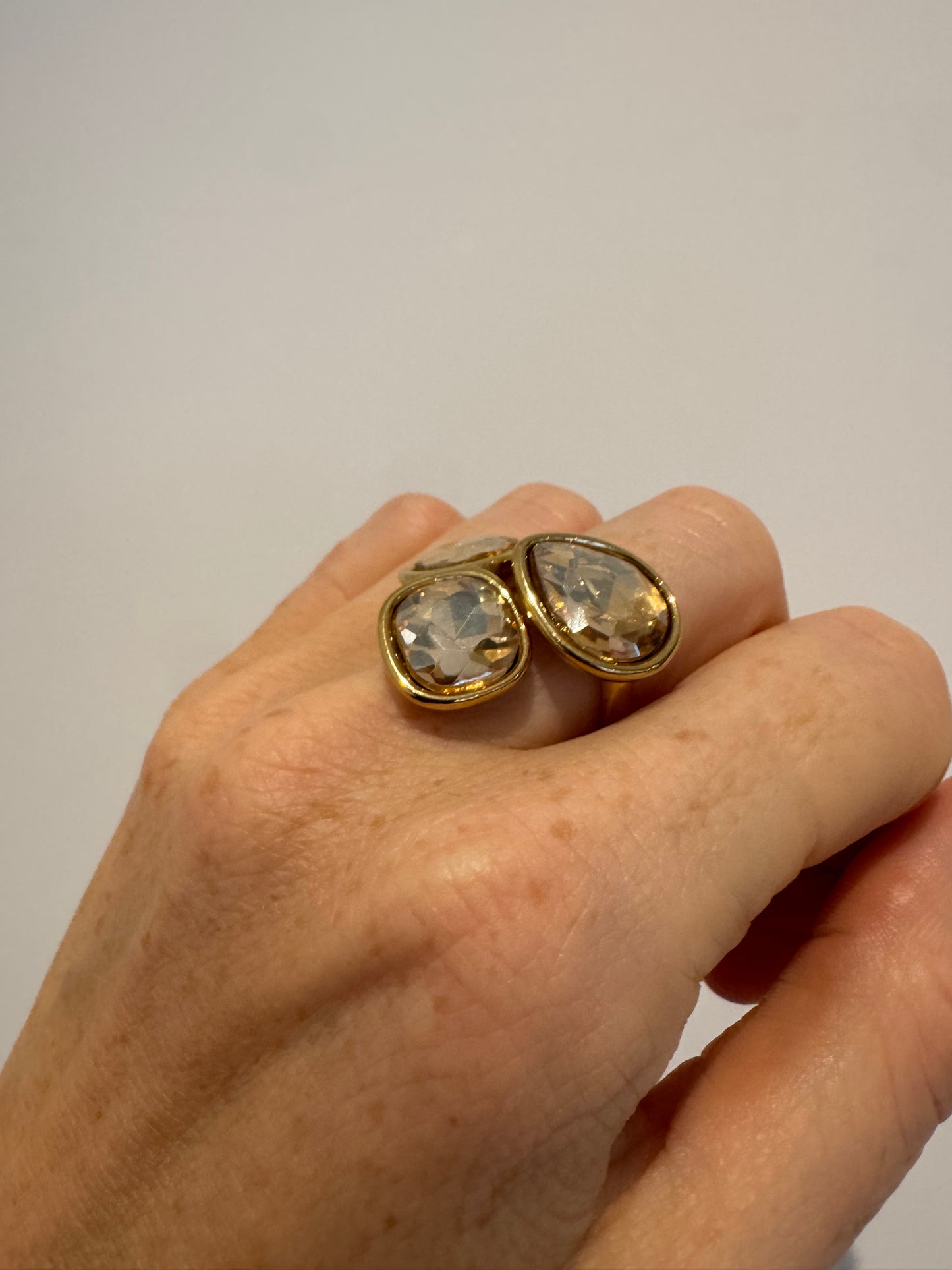 Champagne Crystal Ring