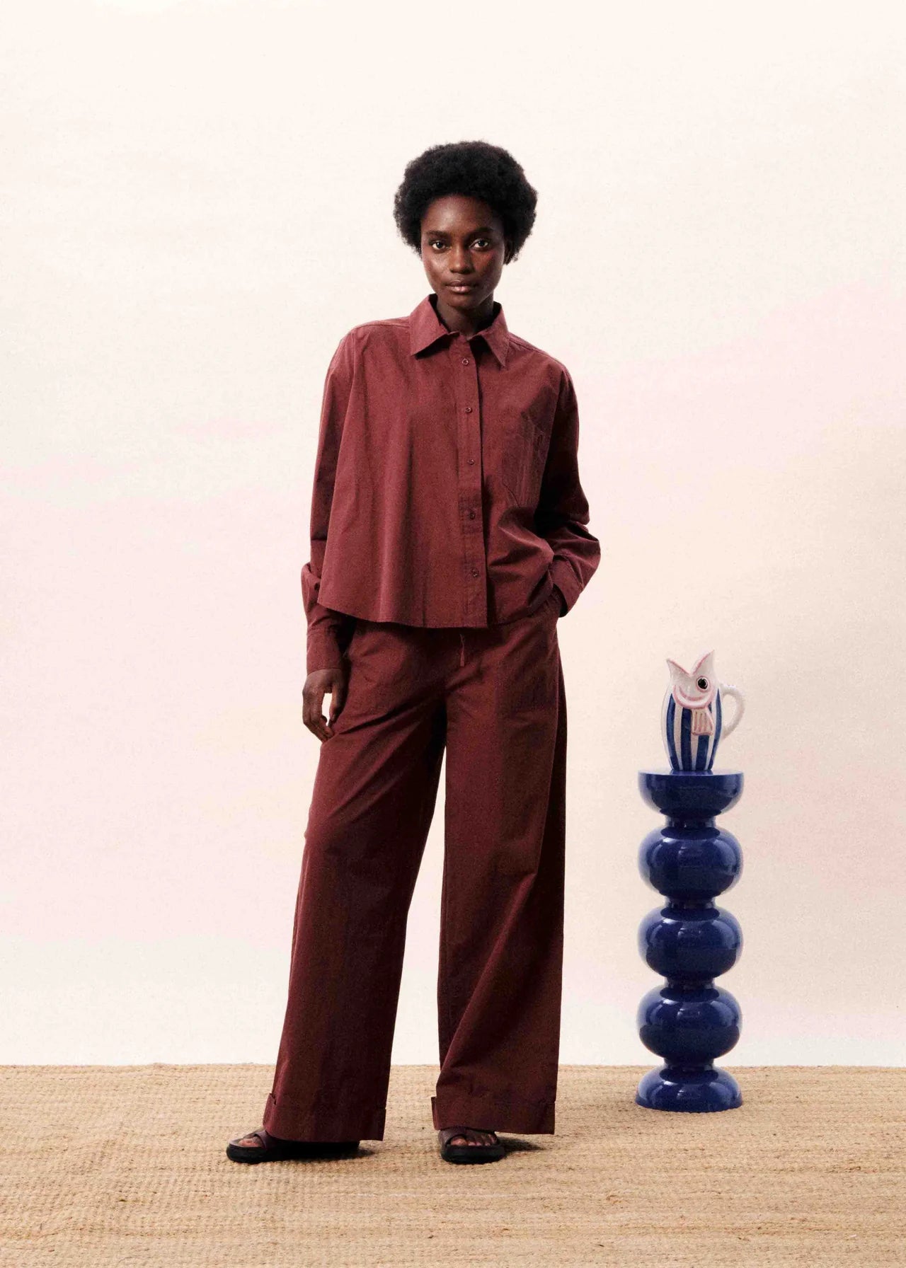 ULUNA BORDEAUX TROUSERS