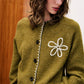 BERGAMOT KHAKI CARDIGAN