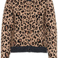 Leopard Print Knit Cardigan