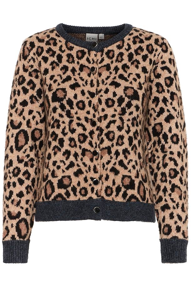 Leopard Print Knit Cardigan