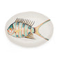 Blue Stripe Medium Oval Fish Platter