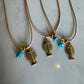 Fish bone necklace