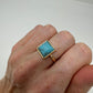 Stone marble ring : Light Blue