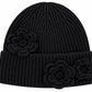 Crochet Flower Knit Beanie