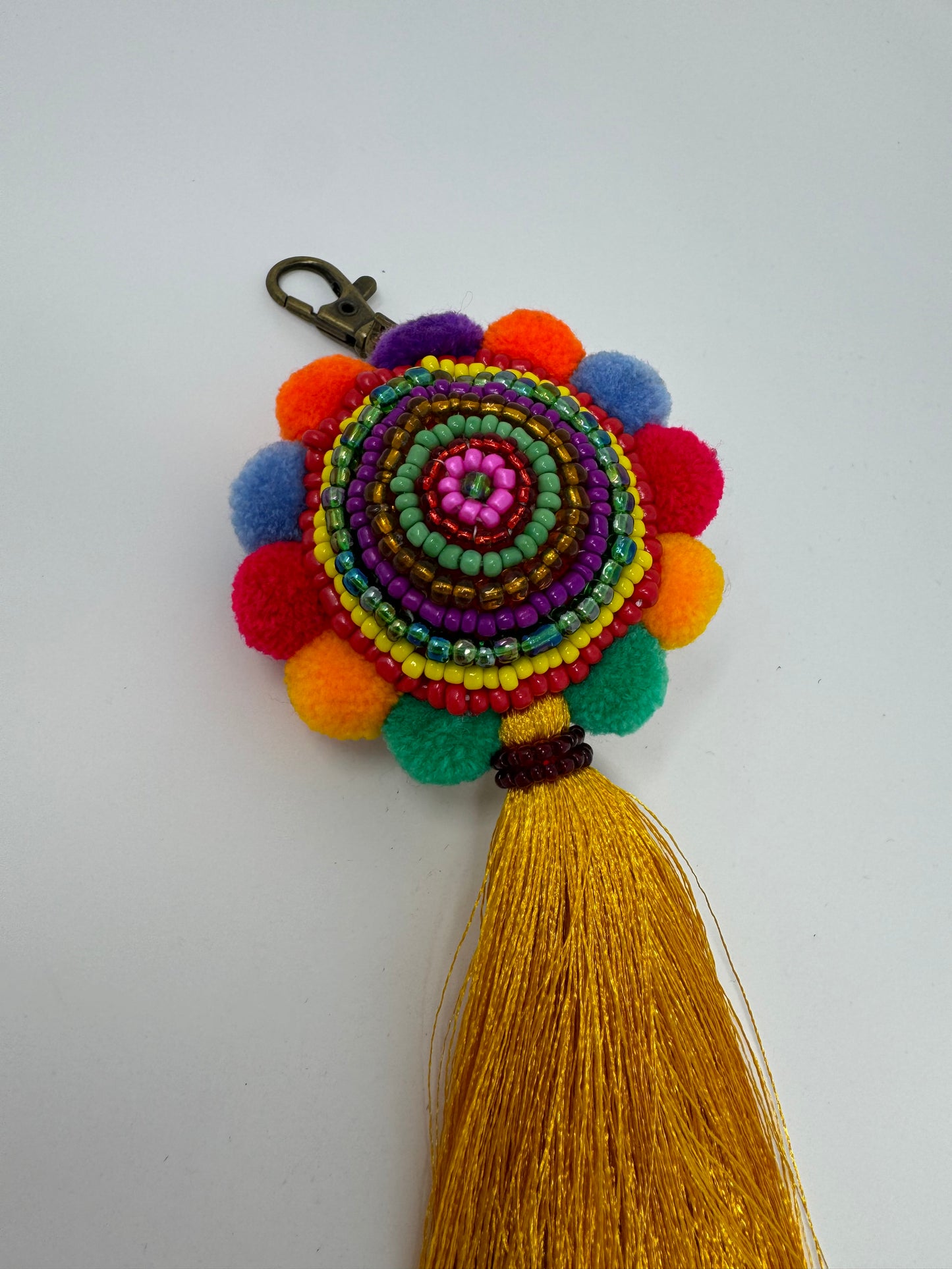 Tassel Beaded Keyring