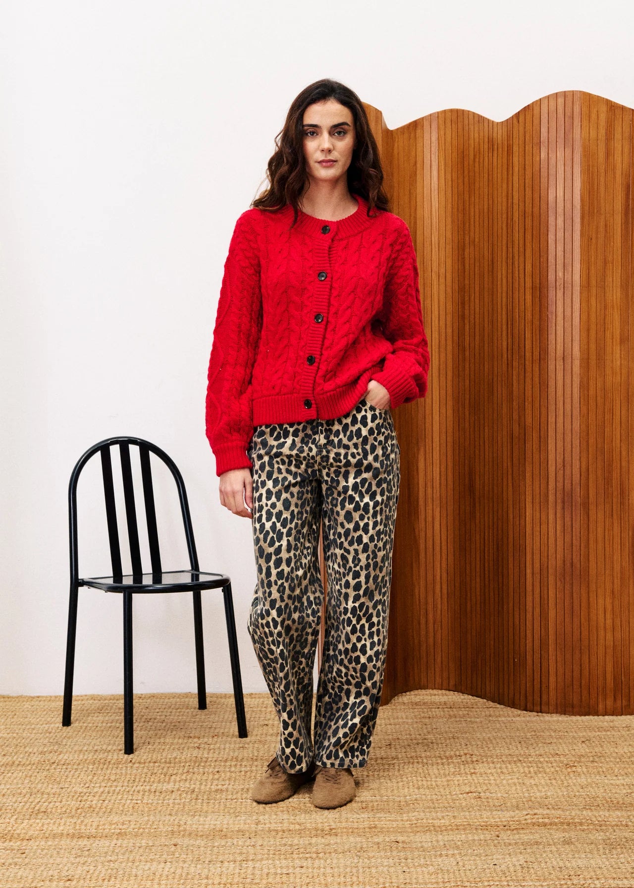 LEOPARD BOBTAIL JEANS