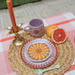 Serving Plate Lilac Sun with Stars