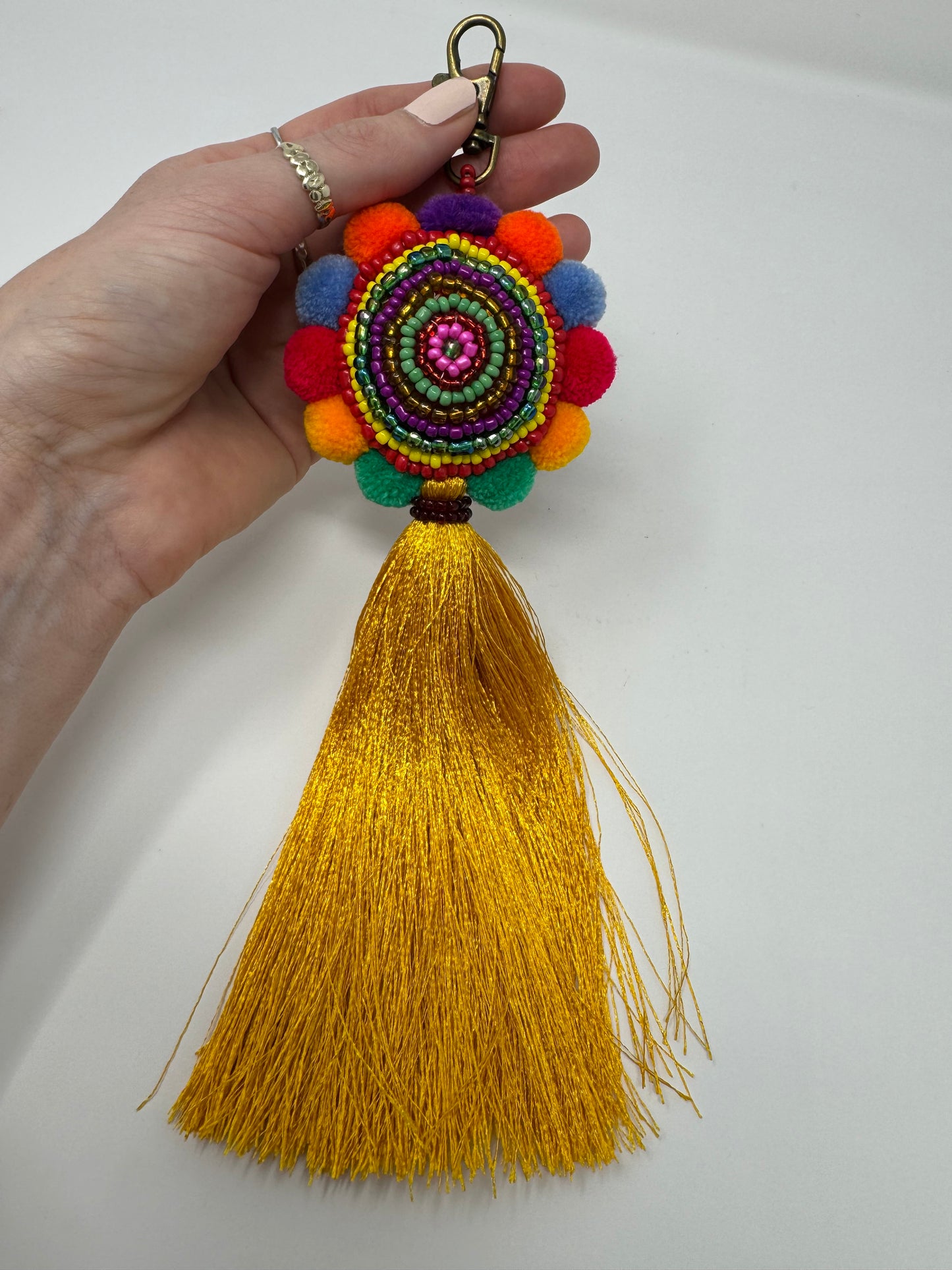 Tassel Beaded Keyring