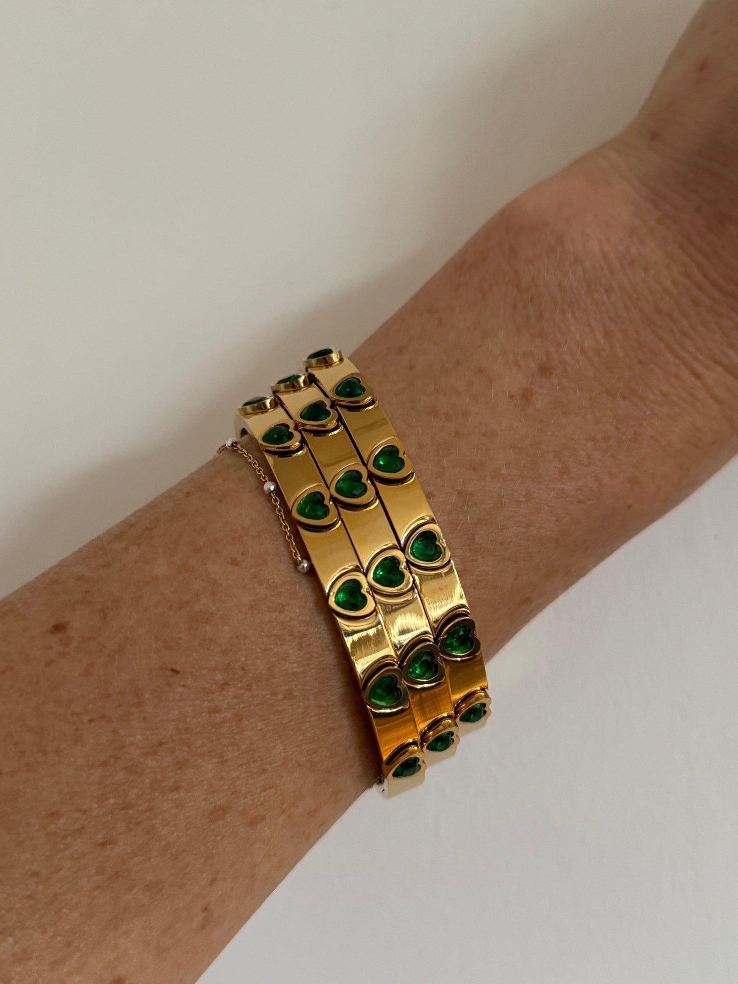 Sweetheart Green Bangle