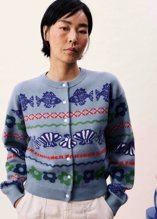 LIGHT BLUE CARDIGAN FEDERICA