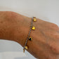 Mix metal heart bracelet