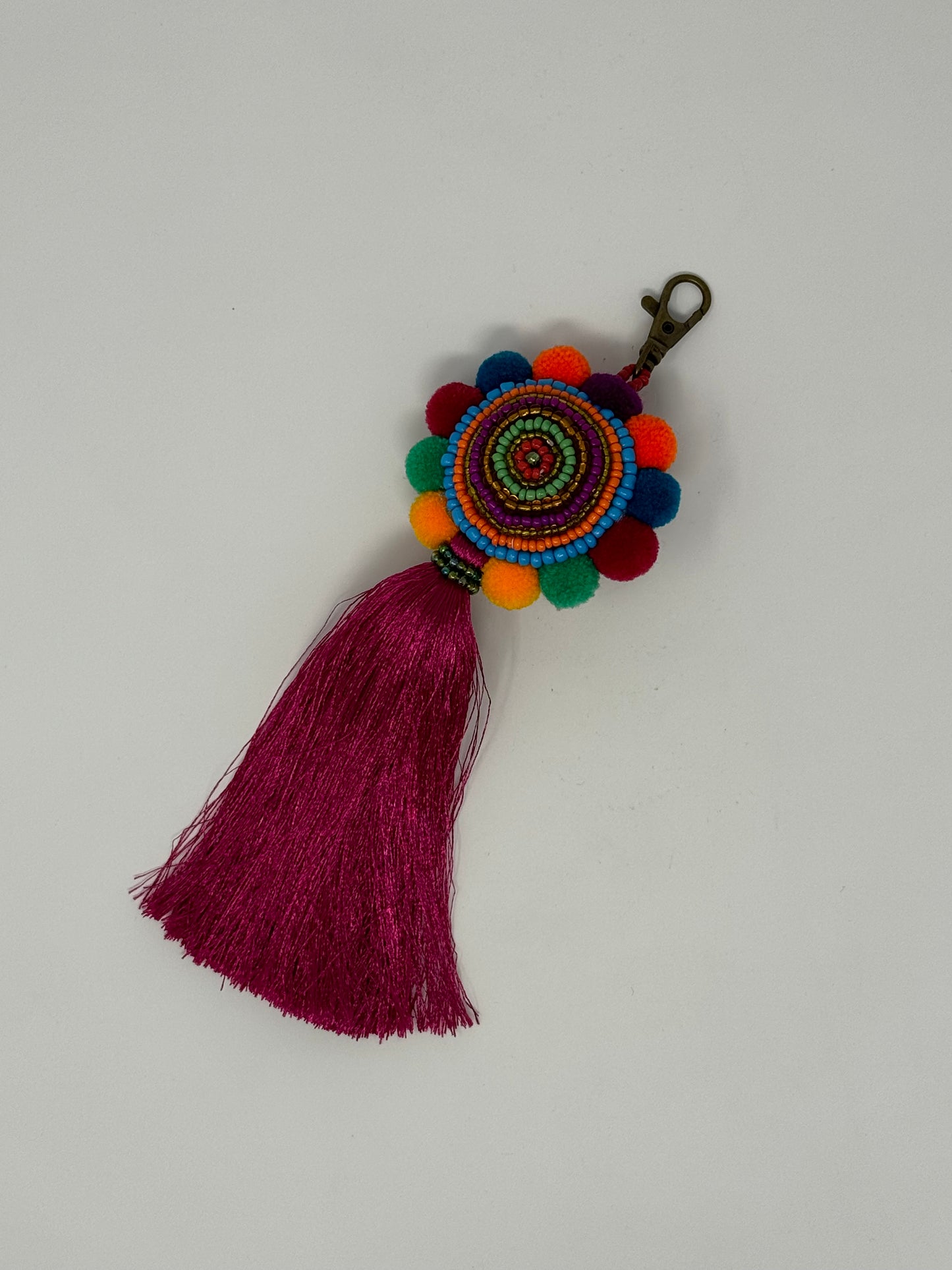 Tassel Beaded Keyring