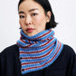 KIM ELECTRIC BLUE NECK WARMER