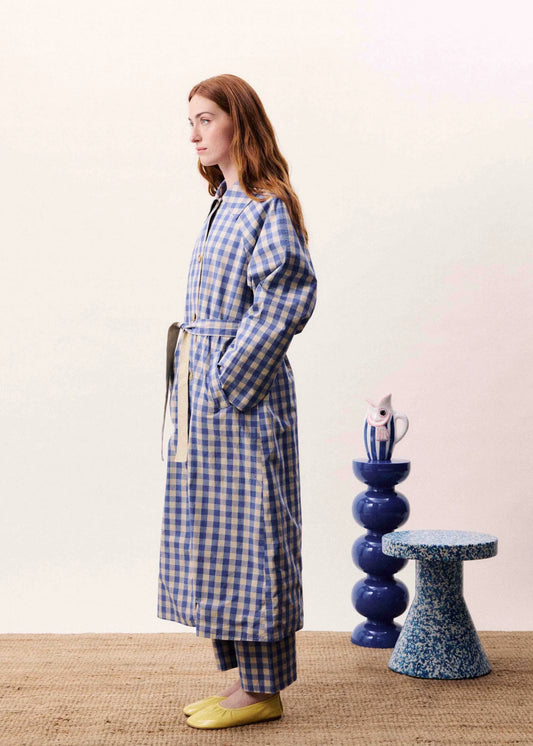 POCAHONTAS TRENCH AZURE BLUE