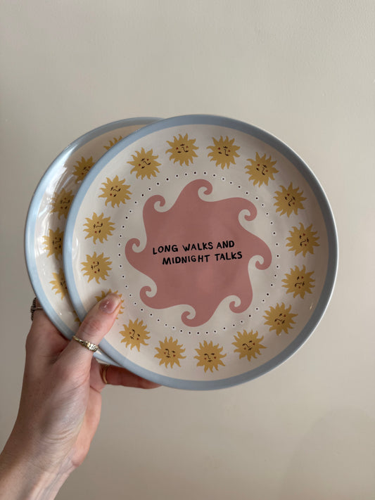 "Long Walks and Midnight Talks"
Plate
