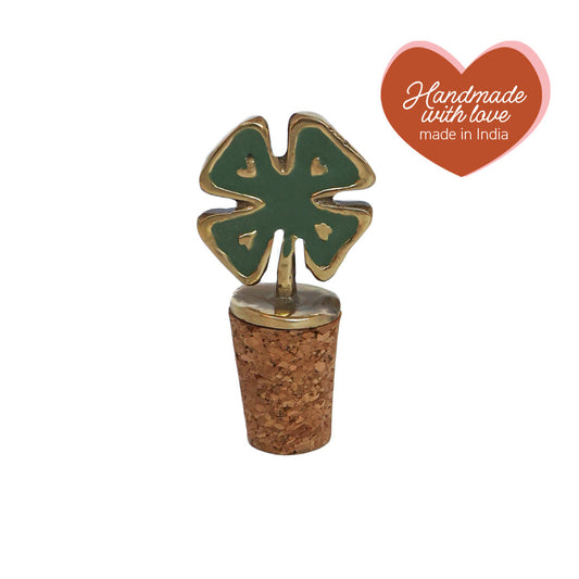Bottle Stopper Lucky Clover