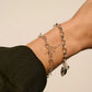 Linked Hearts Bracelet : Silver