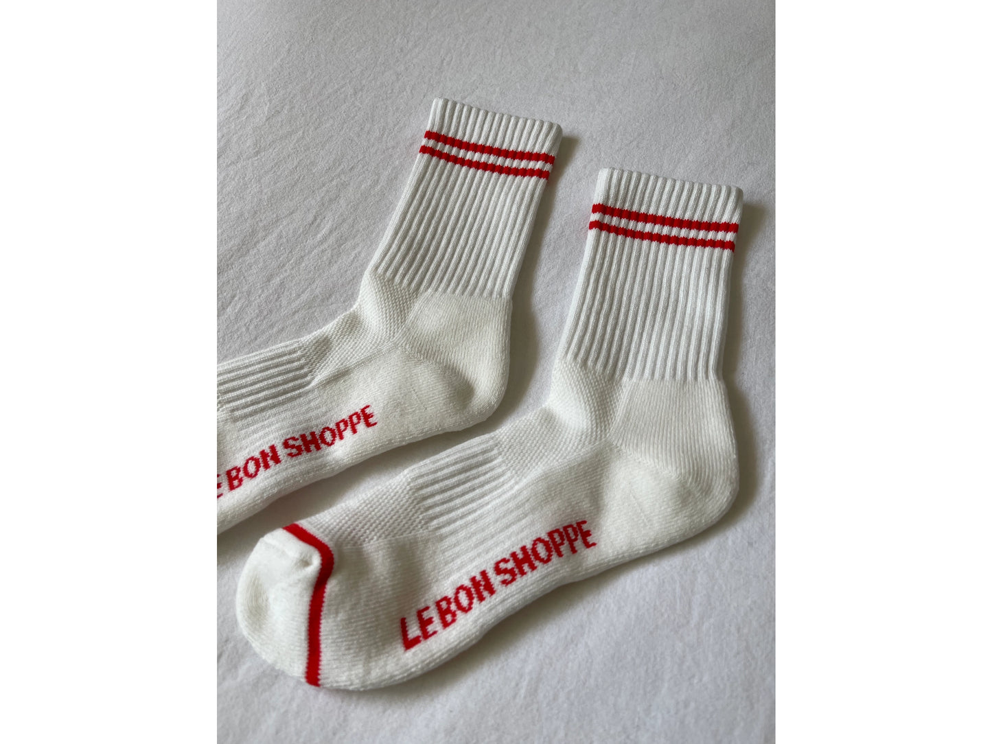 Boyfriends Socks in Clean White