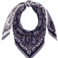 Triangle Paisley Scarf - Navy