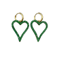 Love Earrings in Green by Bonnie