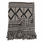 Gutte Throw, Black, Recycled Cotton