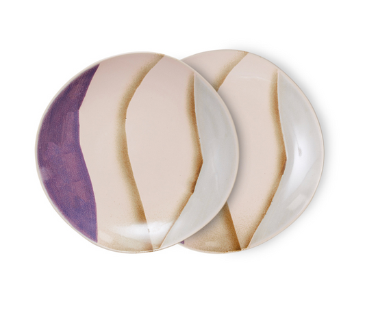 HKliving: 70s ceramics: side plates, valley (set of 2)